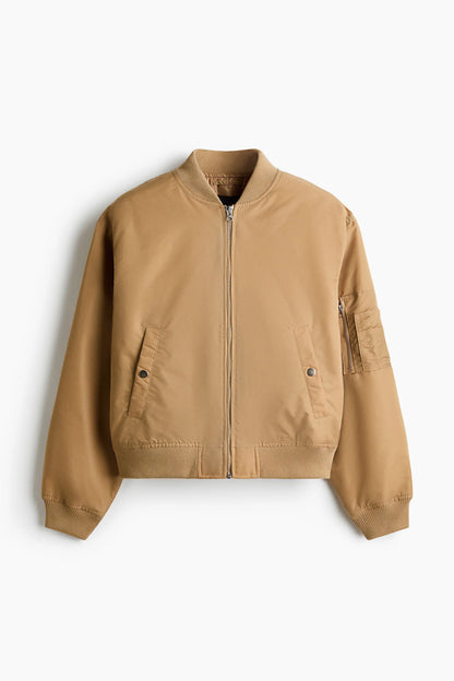 Chamarra bomber en nylon