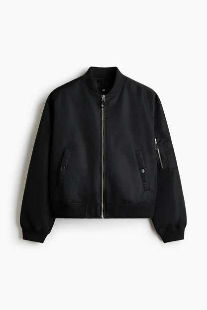 Chamarra bomber en nylon
