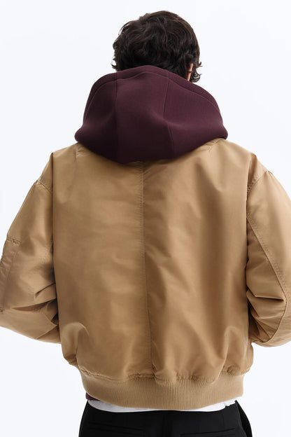 Chamarra bomber en nylon