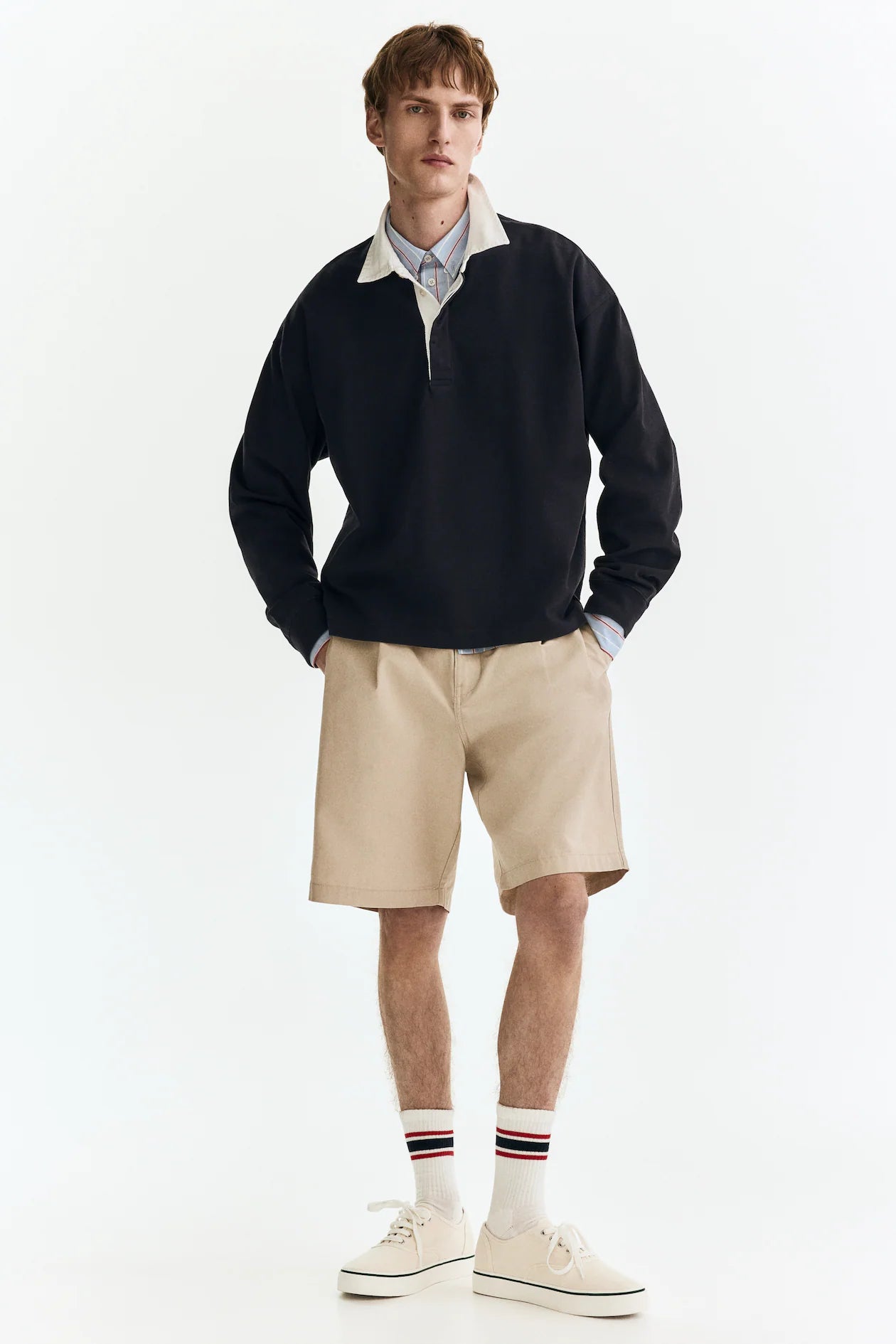 Playera polo Loose Fit de algodón
