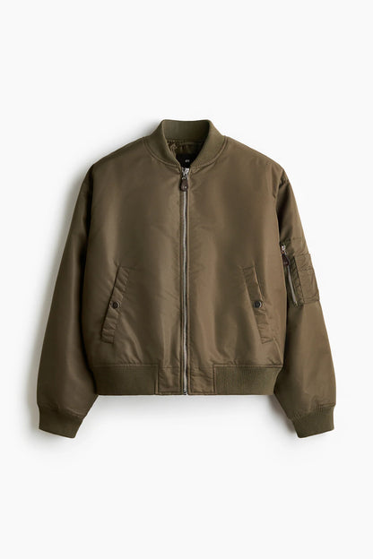 Chamarra bomber en nylon