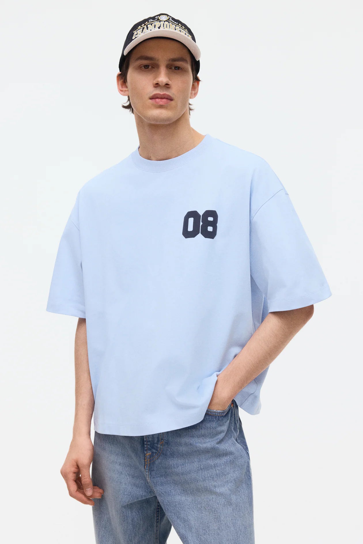 Playera Oversized Fit con diseño