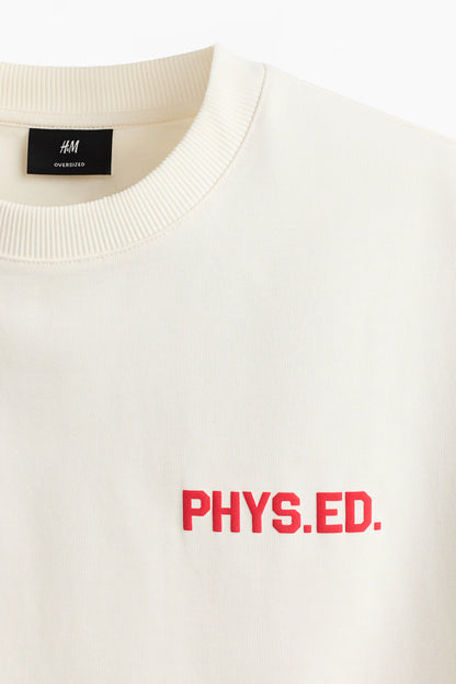 Playera Oversized Fit con diseño