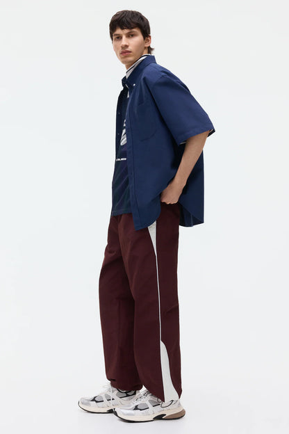 Camisa Oxford Relaxed Fit de manga corta