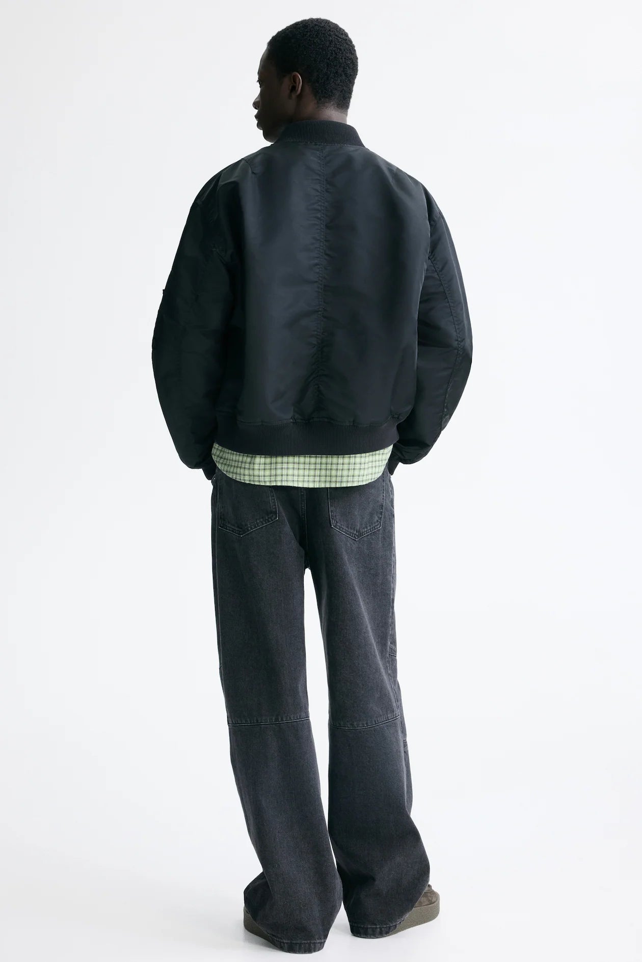 Chamarra bomber en nylon
