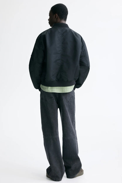 Chamarra bomber en nylon
